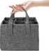 6 Bottle Wine Carrier Tote Reusable Grocery Bags for Travel Camping Picnic Wine Lover Vacation Picnic Dinner Party Storage Organizers Grey...