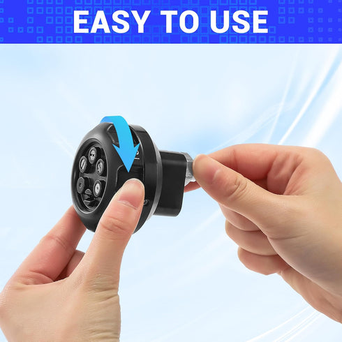 RIDGE WASHER Turbo Nozzle for Pressure Washer, Pressure Washer Nozzle, 6-in-1 Quick Changeover with 1/4'' Quick Connect...
