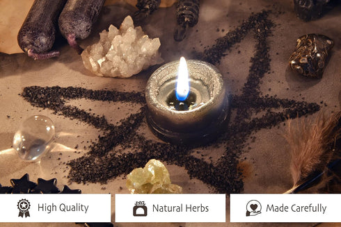 Spiritual Healing - 2 Oz - Black Salt for Wiccan Protection Rituals and Spells, Black Salt For Protection, Ritual Salt, Witch Black Salt, Sacred V...