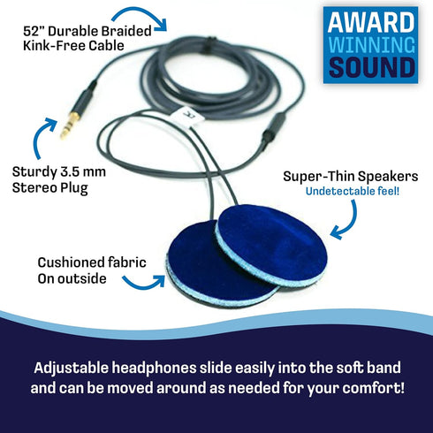 CozyPhones Sleep Headphones - Over Ear Headphones from Ultra Thin Cool Mesh Wired for Side Sleepers, Meditation, Running, Laptop, and Phone - Gray...
