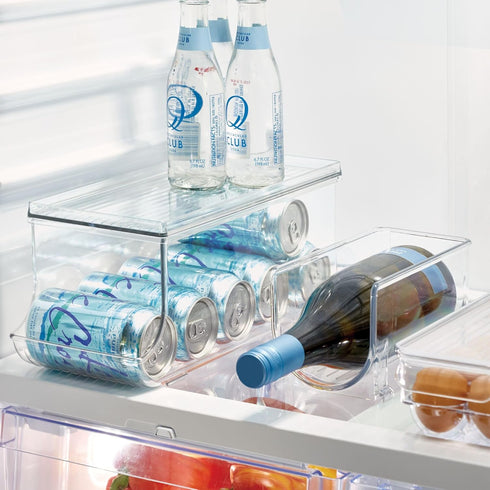 iDesign Soda Can Organizer with Lid for Pantry or Refrigerator - Clear - Made in USA...