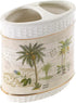 Avanti Linens - Toothbrush Holder, Ceramic Bathroom Accessories, Tropical Inspired Home Decor (Colony Palm Collection)...