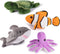 Plush Stuffed Ocean Animals | Plush Sea Creatures Set | Set of 4 Plush Ocean Animals | Octopus, Sea Turtle, Shark, & Clownfish | Baby Stuffed Anim...