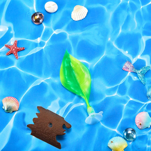 WILLBOND 2 Pieces Silicone Betta Bed Leaf Hammock for Betta Fish, Betta Fish Bed, Practical Resting Spot, No BPA, Comfortable and Safe (Green)...