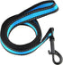 Mile High Life Night Reflective Double Adjustable Band Nylon Small Puppy Pet Dog Combo Collar Leash and Harness Set (Reflective Edge Blue, Large (...
