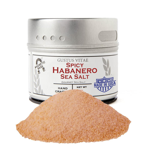 Spicy Habanero Sea Salt | Authentic Artisanal Seasoning | All Natural, Non GMO | Hand Crafted in Small Batches | Made in USA | Sustainably Sourced...