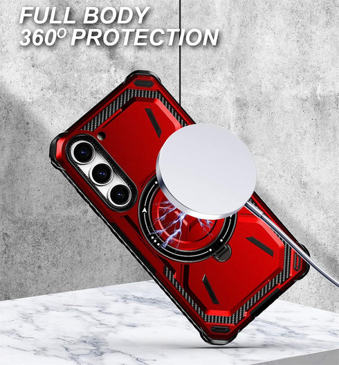 Ysnzaq Magnetic Case for Samsung Galaxy S23+, Military Grade Shockproof Heavy Duty Protective with Kickstand Phone Case for Samsung Galaxy S23 Plu...