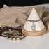 Bamboo Cone Bracelet Display Stand for Show Selling (Beige)...