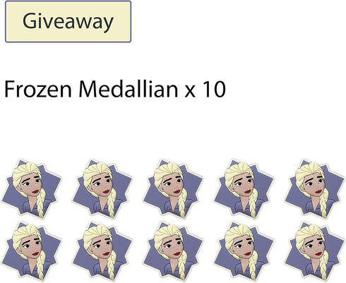 "Zak Designs Disney Frozen 2, 7.8""Reusable Plastic Straw Bundle for Kids' Hydration Includes Fun Drink Sippers and Removable Character Medallion ...