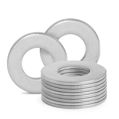 1/2" Stainless Steel Flat Washers - 1" Outside Diameter, 304?18-8?Stainless Steel Washers Metal Washers for Screws Bolts, Pack of 50...