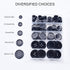 100 Pcs Premium Mixed Resin Sewing Buttons, 5 Sizes of Black Buttons Suitable for Sewing, Eco-Friendly 4-Hole Craft Buttons, DIY and Holiday Decor...