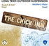 Rustic Metal "The Chick Inn" Tin Sign Art Wall Decor Funny Outdoor Garden Farm Signs, Chicken Gifts Coops Farmhouse Decor Hen House 4" by 16"...
