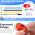 Stylo Pack of 3 Pencil Grips for Kids Handwriting Perfect Pencil Holders for Kids Home Schooling and Preschool Writing Tools for Kids Assorted Pen...