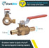 SharkBite 1/2 Inch Crimp Ball Valve with Drain, Brass Plumbing Fitting, PEX Pipe, PE-RT, 24612LFA...
