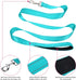 Durable Reflective Dog Collar and Leash set with Double Layer Nylon, Soft Neoprene Padded Dog Collar with 5ft Strong Pet Leash Easy for Medium Lar...