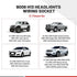 RED WOLF 9008 H13 Headlights Wiring Harness Socket Male & Female Adapter Connector for H13LL Lamps Bulbs Replace Headlamp Fog Light for Truck Pick...