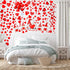Eersida 191 Pieces Heart Wall Decals Valentines Day Stickers Removable Party Decals Valentines Wall Decor Self Adhesive Heart Gnome Stickers for A...