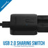 SABRENT USB 2.0 Sharing Switch for Multiple Computers and Peripherals LED Device Indicators (USB-SW20)...