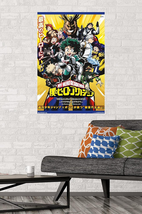 Trends International My Hero Academia - Key Art Wall Poster, 22.375" x 34", Unframed Version...