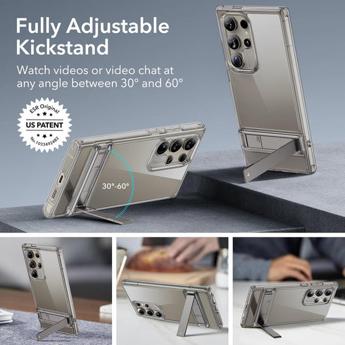 ESR for Samsung Galaxy S24 Ultra Case, Kickstand S24 Ultra Cover with 3 Stand Modes, Military-Grade Drop Protection, Shockproof Slim Phone Case wi...