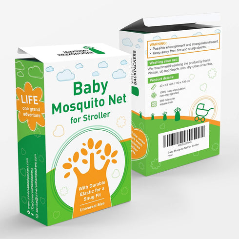 Baby Mosquito Net for Stroller, Car Seat & Bassinet – Premium Infant Bug Netting for Jogger, Carrier & Pack N Play – Toddler Canopy & Gift Packagi...