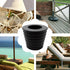 Patio Table Umbrella Hole Rings, 4 Pcs Silicone Patio Table Umbrella Hole Ring, and Cap Set, Umbrella Cone Wedge Plug for 2 to 2.5 Inch Patio Tabl...