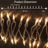 Christmas Lights 100 Count Mini Clear Lights 32ft White Wire Christmas Tree String Lights Set for Outdoor Indoor Christmas Decorations Wedding Dec...