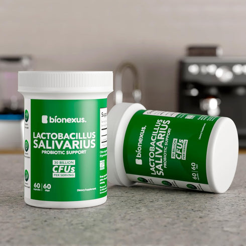 Bionexus™ Lactobacillus Salivarius Dietary Supplement – 60-Count, 30 Billlion CFU Oral Probiotics Support, Oral and Digestive Wellbeing, Immune Bo...