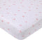 Disney Minnie Mouse Lovely Little Lady Pink and White Minnie Icon and Polka Dot Fitted Crib Sheet...