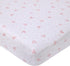 Disney Minnie Mouse Lovely Little Lady Pink and White Minnie Icon and Polka Dot Fitted Crib Sheet...