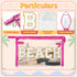Preppy Patch Cosmetic Bag - Summer BEACH Chenille Varsity Letter Toiletry Bag Transparent PVC Zipper Makeup Bag Waterproof Portable Travel Beach B...