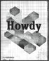 Posterizer 1 pcs-Howdy-fun retro greetings poster-mosaic pattern 2-Western Art-Typography Art-Decor for Game Room or Man Cave- unframed wall art...