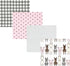 Hudson Baby Unisex Baby Cotton Flannel Receiving Blankets, Farm Friends Pink, One Size...