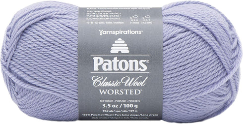 Patons Classic Wool Yarn, Misty Thistle...