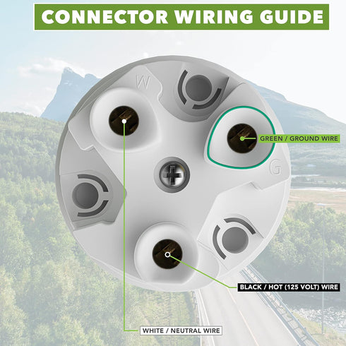 30 AMP RV Power Cord Locking Shore Connector Replacement End Marine Twist Lock (30 Amp Connector)...