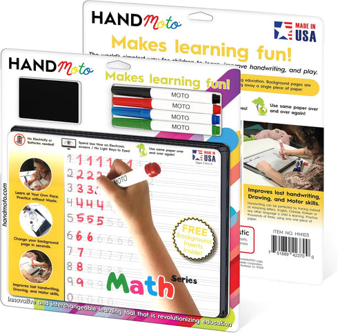 Math Themed Dry Erase White Board for Kids - Use Our Dry Erase Learning Board to Make Learning Fun - Helps Foster Numerancy & Mathematical Skills ...