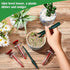 Mini Seed Planter Tool,New Mini Seed Spreader, Set of 6 Hand Held Garden Plant Seeds Planter, Adjustable Hand Sowing Seeder with 5 Dial Settings, ...