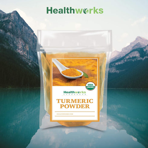 Healthworks Superfoods Organic Turmeric Powder - 8 Oz - Ground Raw Organic, Curcumin, Keto, Paleo, Vegan and Non-GMO...