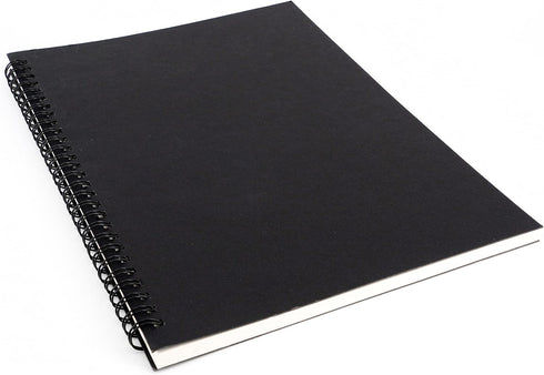 1 Pack College Ruled Notebook, Soft Black Cover Spiral Notebook, Memo Notepad Sketchbook, Students Office Business Diary Spiral Book Journal, 120 ...