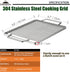 Cooking Grill Grate Cooking Grid 6.6"x4.7" 304 Stainless Steel W-015...
