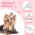 MTLEE 2 Pieces Dog Tiara Crown Hair Clips Clear Crystal Rhinestone Hair Barrettes Pet Crown Hair Clips Girls Puppies Barrette for Pet Dogs Groomin...