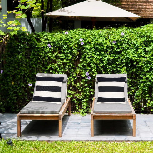 4 Pack Waterproof Pillow Covers Outdoor Throw Pillowcases Decorative Garden Cushion Case for Home Garden Patio Couch Balcony Striped (20 * 20 inch...