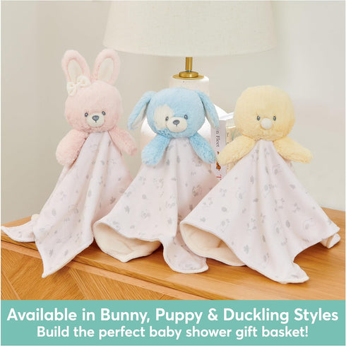 GUND Baby Sustainably Soft Bunny Lovey, Stuffed Animal Plush Blanket Made from 100% Recycled Materials, for Babies and Newborns, Pink/Cream, 10”...