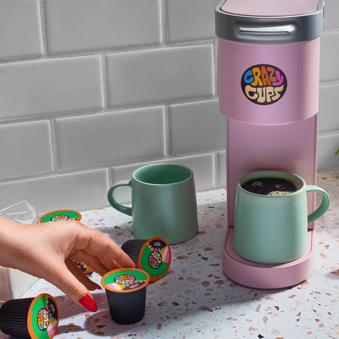 Crazy Cups Flavored Coffee Pods, French Vanilla Twist, French Vanilla K Cups, Single Serve Coffee for Keurig K Cups Machines, Hot or Iced Coffee, ...