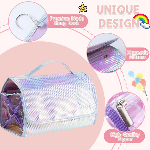Toy Storage & Display Case, Travel Carrying Storage Organizer 5 Clear View Case...