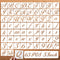 5 Inch Letter Symbol Stencils for Painting on Wood, 65 Pcs Alphabet Drawing Templates with Calligraphy Large Font and Cursive Letters Numbers Sign...