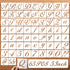 5 Inch Letter Symbol Stencils for Painting on Wood, 65 Pcs Alphabet Drawing Templates with Calligraphy Large Font and Cursive Letters Numbers Sign...