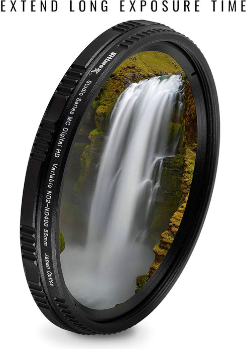 46mm ND Filter Ultimaxx 46mm ND2-ND400 Fader Variable Neutral Density Adjustable Lens Filter Dynamic ND Filter Optical Glass...