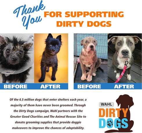 Wahl USA Cat Refresh Cleaning Wipes with Oatmeal Formula for Refreshing and Cleaning Dirty Cats - 50 Count - 820017-500...