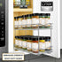 LYNK PROFESSIONAL® Pull Out Spice Rack Organizer for Inside Kitchen Cabinets - 6-1/4 inch Wide - Slide Out Drawer – Chrome Sliding Spice Cabinet O...